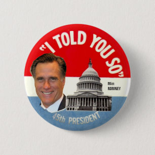 Badge Rond 5 Cm Président de Mitt Romney quarante-cinquième
