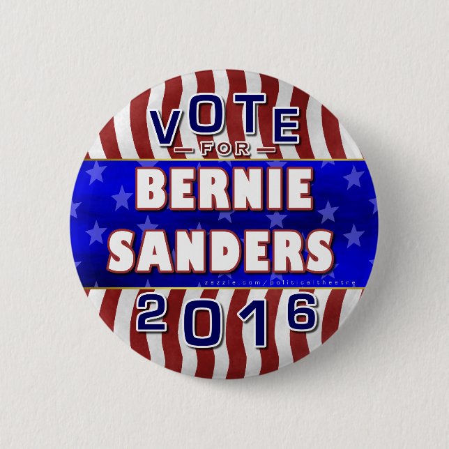 Badge Rond 5 Cm Président de ponceuses de Bernie élection 2016 (Devant)