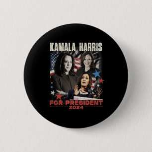 Badge Rond 5 Cm Président Kamala Harris Nous ne reviendrons pas 20