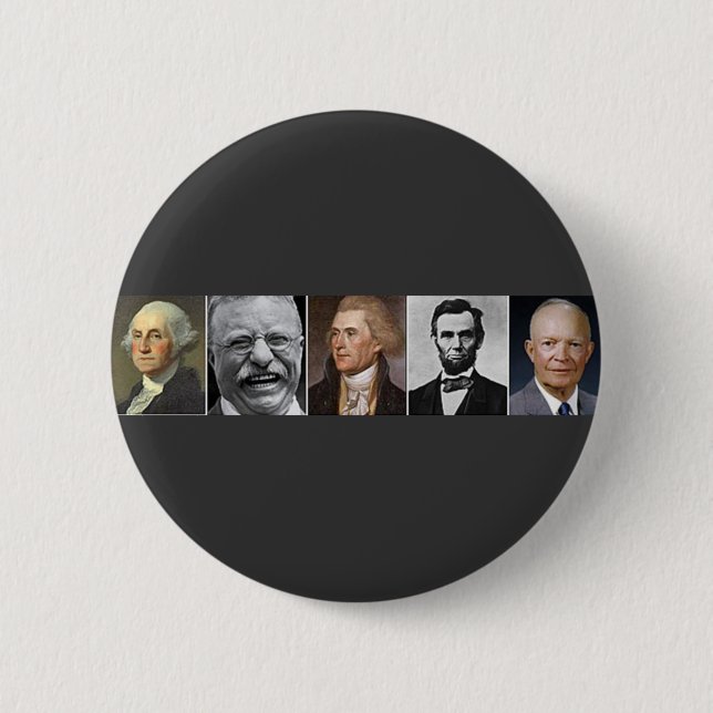 Badge Rond 5 Cm Présidents des États-Unis (Devant)