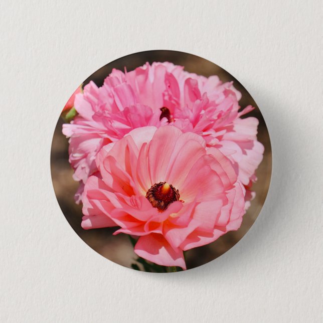 Badge Rond 5 Cm Presse en rose (Devant)
