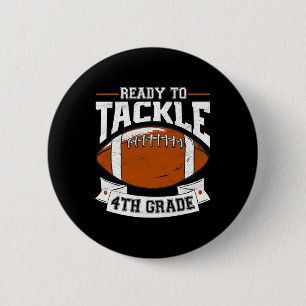 Badge Rond 5 Cm Prêt à affronter la quatrième année de rentrée 4e