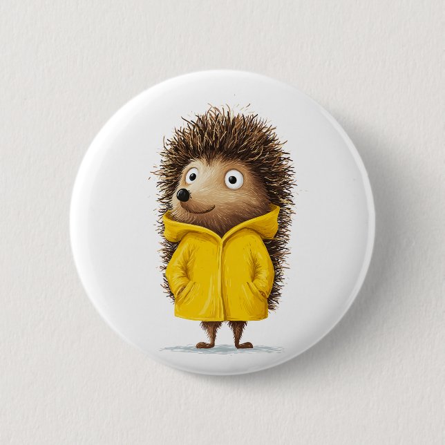 Badge Rond 5 Cm Prêt pour la pluie (Devant)