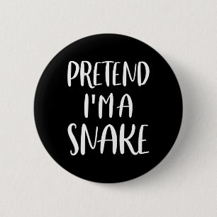 Badge Rond 5 Cm Prétendre que je suis un costume d'Halloween pâle