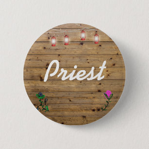 Badge Rond 5 Cm Prêtre
