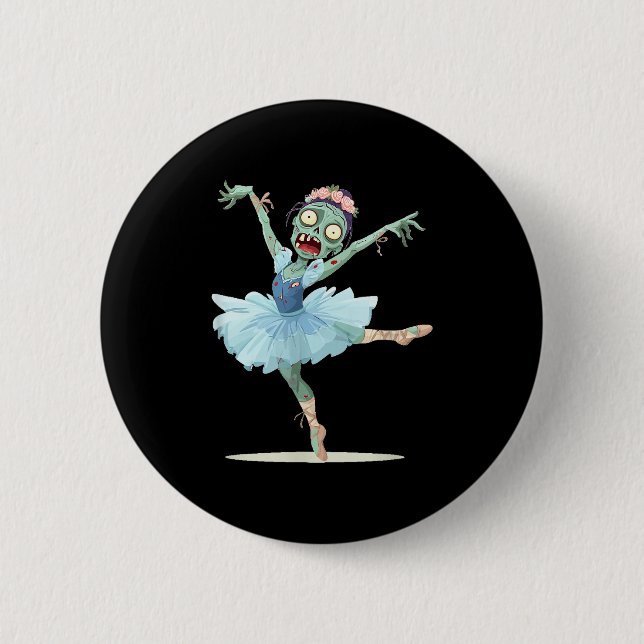 Badge Rond 5 Cm Pretty Ballerina Zombie Costume  (Devant)