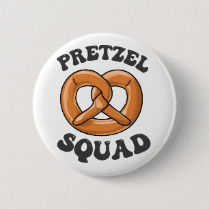 Badge Rond 5 Cm Pretzel Squad Funny Oktoberfest Pretzel Lover Germ