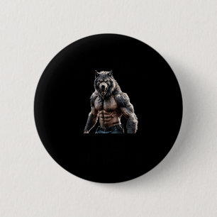 Badge Rond 5 Cm Preuve Werewolf Que La Taille Ne Sticker