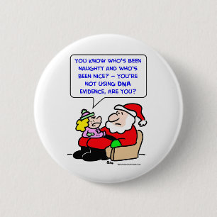 Badge Rond 5 Cm preuves d'ADN de Noël du père noël