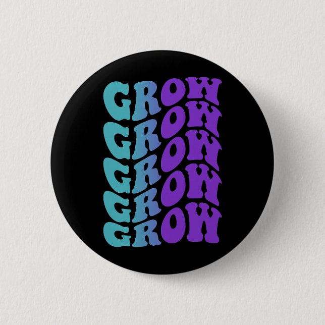 Badge Rond 5 Cm Prévention de la croissance (Devant)