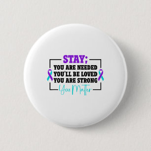 Badge Rond 5 Cm Prévention du suicide des tournesols Sensibilisati