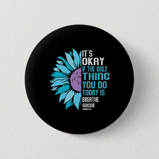 Badge Rond 5 Cm Prévention du suicide et sensibilisation à la dépr