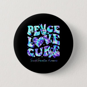 Badge Rond 5 Cm Prévention du suicide Sensibilisation Paix Amour E