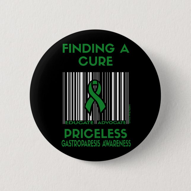 Badge Rond 5 Cm Priceless...Gastroparesis Pinback Button (Devant)