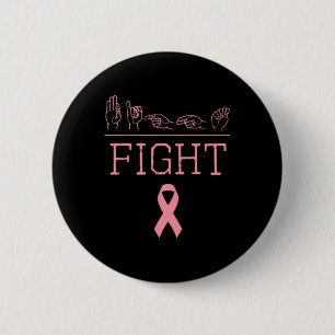 Badge Rond 5 Cm Pride Asl Lutter Contre Le Cancer Du Sein Sensibil