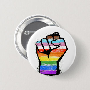 Badge Rond 5 Cm Pride du progrès inclusif