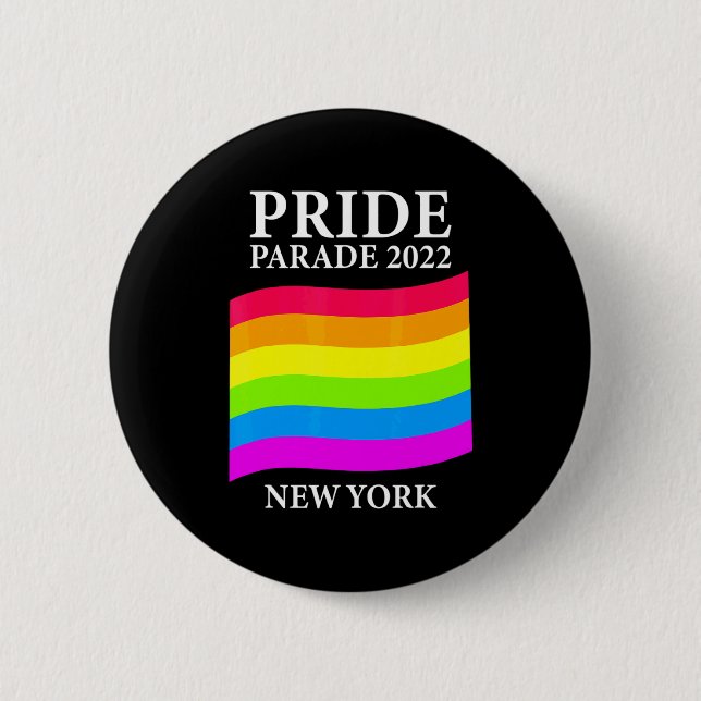 Badge Rond 5 Cm Pride Parade 2022 New York City _1  (Devant)