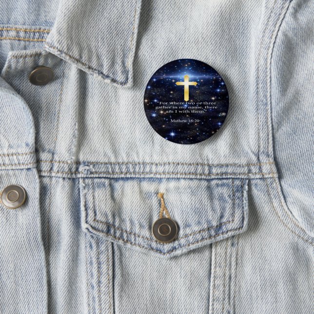 Badge Rond 5 Cm Prière (En situation)