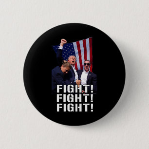 Badge Rond 5 Cm Prière De Lutte Contre Trump Amérique