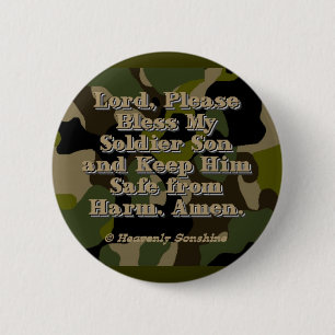 Badge Rond 5 Cm Prière du fils du soldat