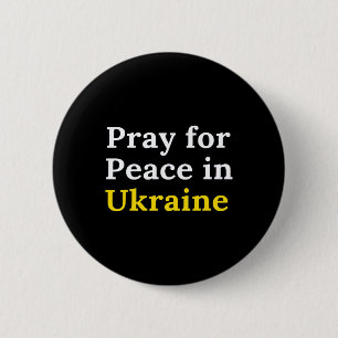 Badge Rond 5 Cm Priez pour la paix en Ukraine