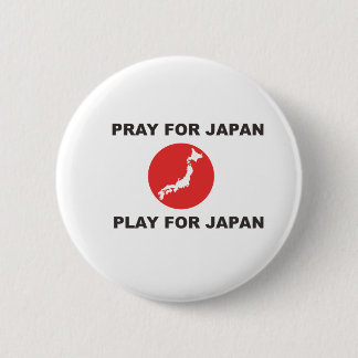 BADGE ROND 5 CM PRIEZ POUR LE JAPON, JEU POUR LE JAPON