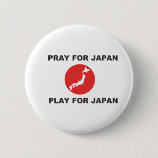 BADGE ROND 5 CM PRIEZ POUR LE JAPON, JEU POUR LE JAPON