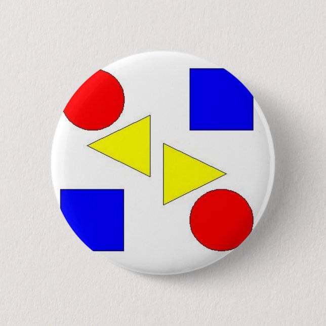 Badge Rond 5 Cm Primaire léger (Devant)