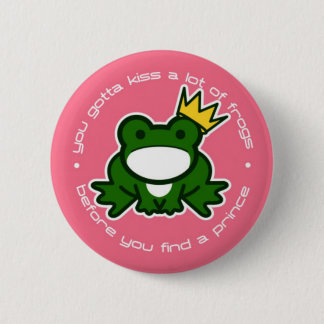 Badge Rond 5 Cm Prince Button de grenouille