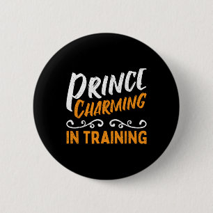 Badge Rond 5 Cm Prince Charming En Formation Fairy Tale Hero