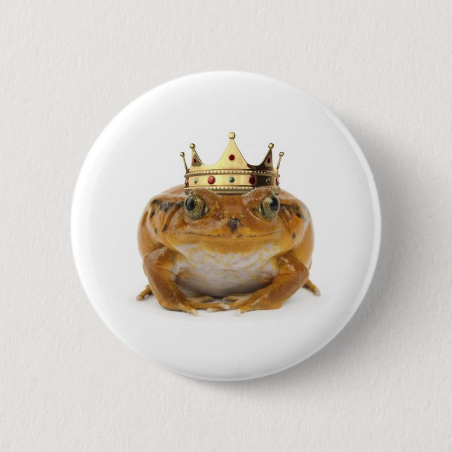Badge Rond 5 Cm Prince de grenouille - avant (Devant)
