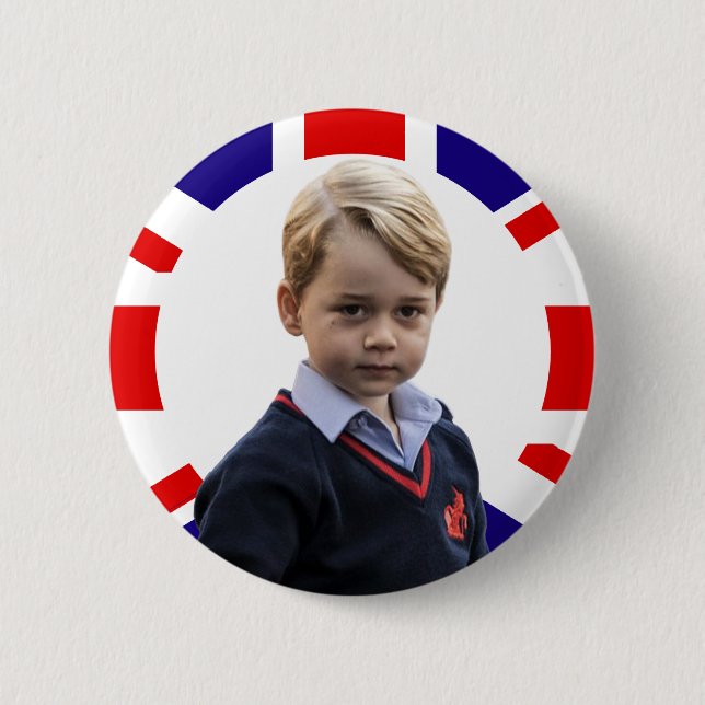 Badge Rond 5 Cm Prince George Royal Baby Button (Devant)