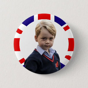 Badge Rond 5 Cm Prince George Royal Baby Button