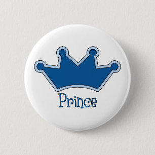 Badge Rond 5 Cm Prince personnalisable - Couronne