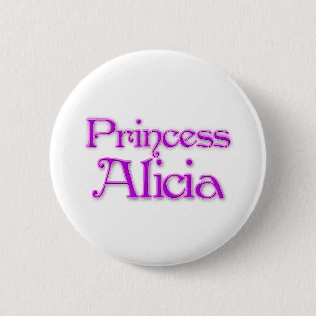 Badge Rond 5 Cm Princesse Alicia (Devant)