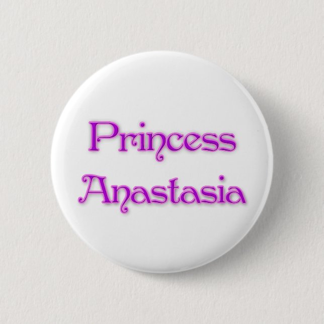 Badge Rond 5 Cm Princesse Anastasia (Devant)
