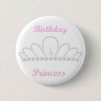 Badge Rond 5 Cm Princesse Birthday Pin