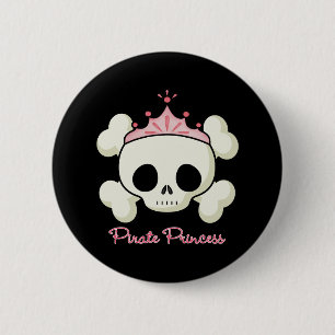 Badge Rond 5 Cm Princesse de pirate