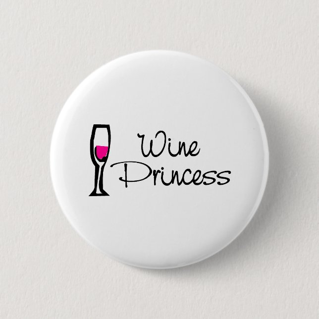Badge Rond 5 Cm Princesse de vin (Devant)