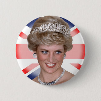 Badge Rond 5 Cm Princesse Diana Union Jack