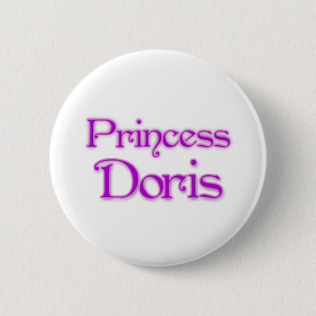 Badge Rond 5 Cm Princesse Doris (Devant)