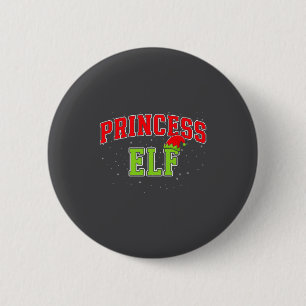 Badge Rond 5 Cm Princesse Elfe Noël Famille Groupe Assorti Xmas