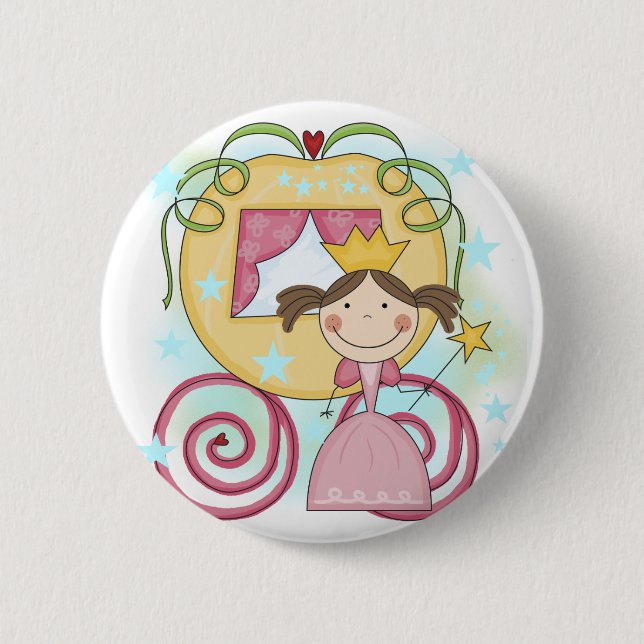 Badge Rond 5 Cm Princesse en T-shirts et cadeaux de chariot (Devant)