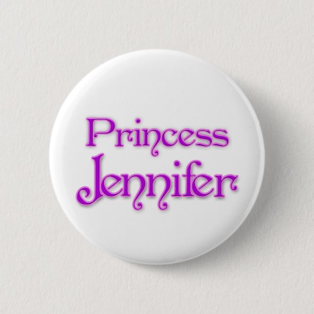 Badge Rond 5 Cm Princesse Jennifer (Devant)