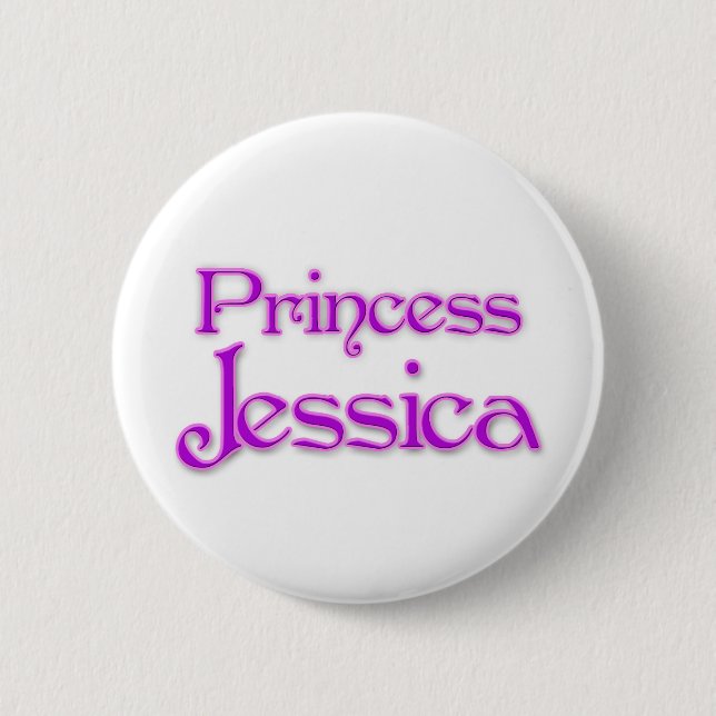 Badge Rond 5 Cm Princesse Jessica (Devant)