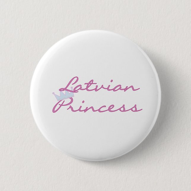 Badge Rond 5 Cm Princesse letton (Devant)