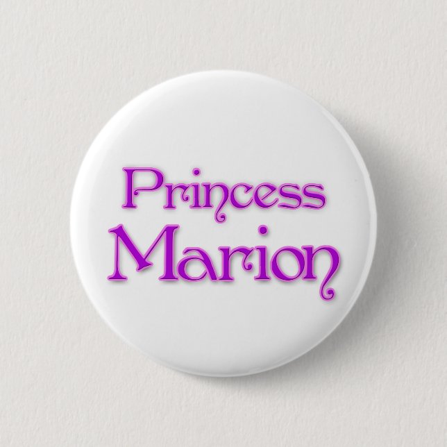 Badge Rond 5 Cm Princesse Marion (Devant)
