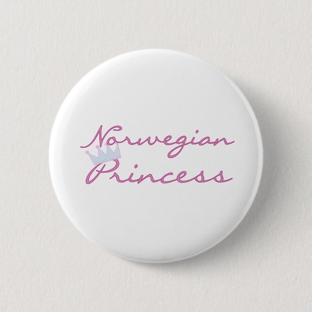 Badge Rond 5 Cm Princesse norvégienne (Devant)