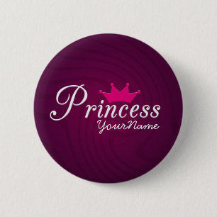 Badge Rond 5 Cm Princesse Party Button