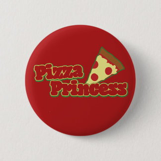Badge Rond 5 Cm Princesse Pizza
